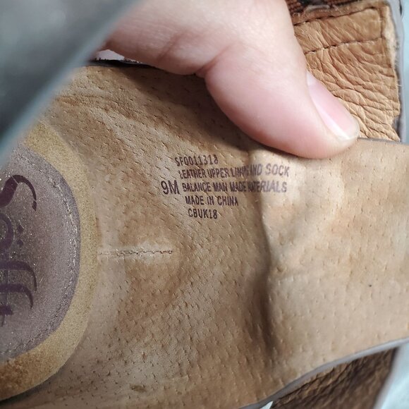 Sofft Shoes Womens Size 9 Brown Leather Vara Wedge Strappy Sandals - Picture 3 of 10